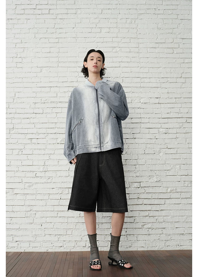 Concrete Gradient Bomber Jacket
