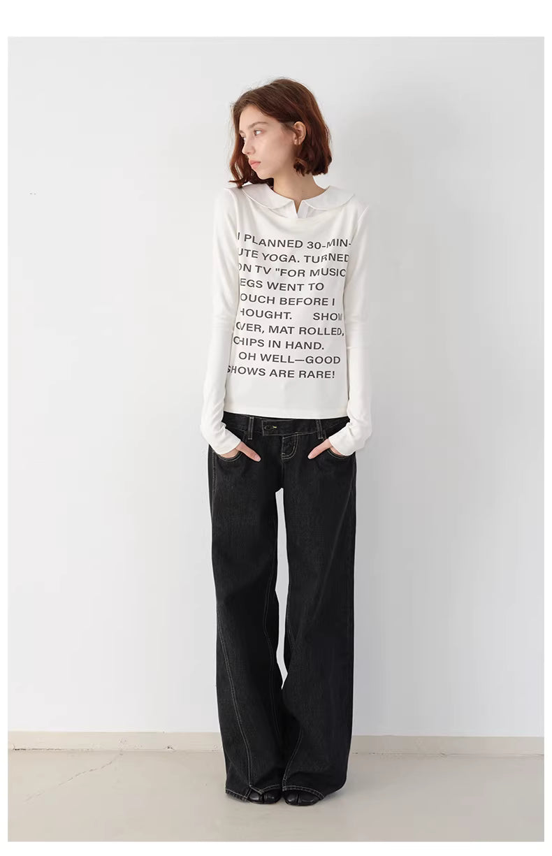 Double Waisted Tapered Jean