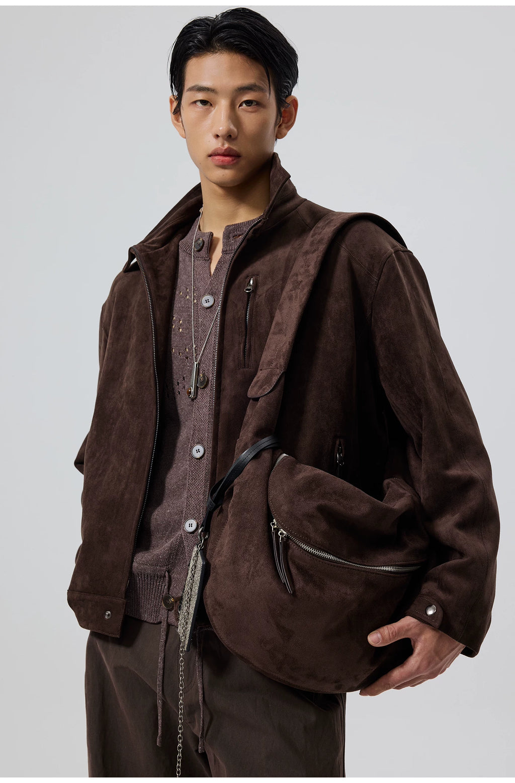 Burnished Point-Collar Jacket