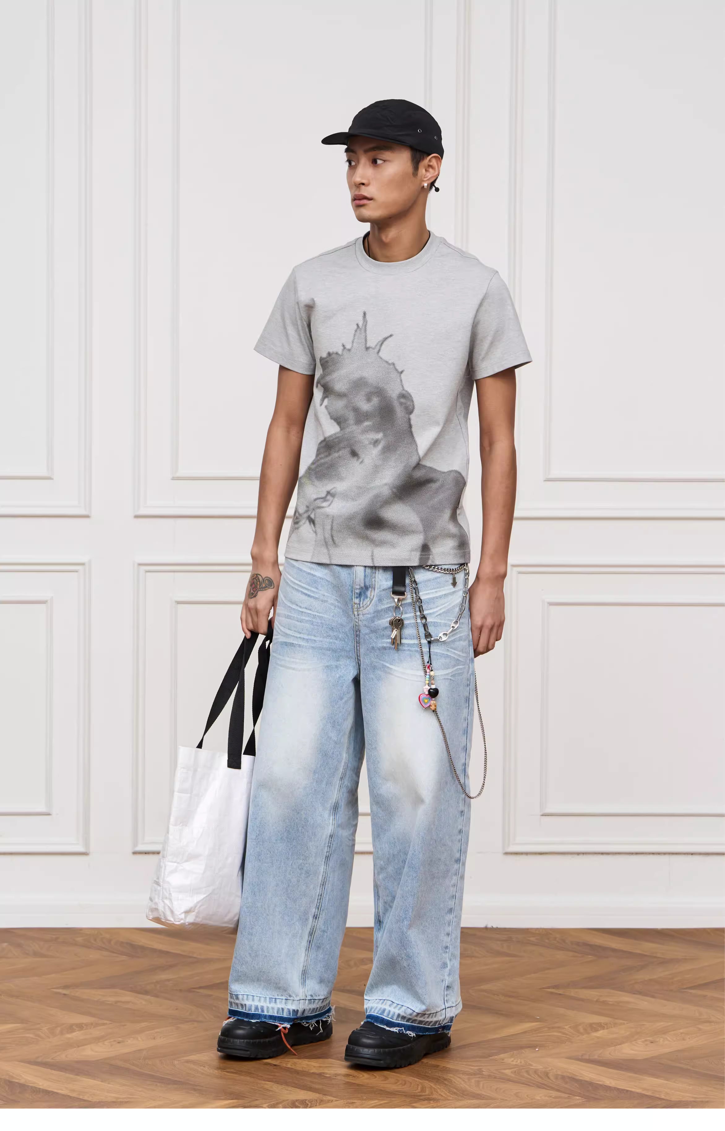 Hankou Subcarrier Negative Film Portrait Print T-shirt