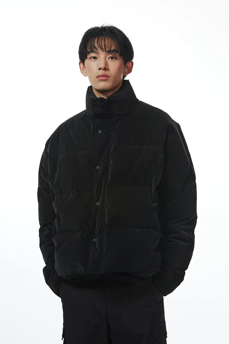 Essential High Collar Puffer Jacket