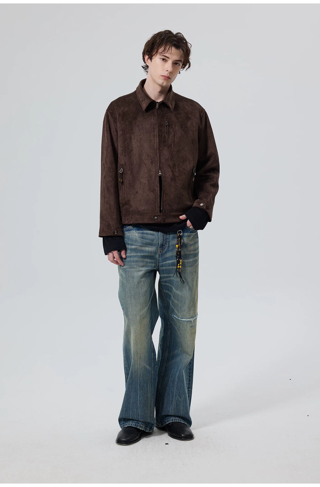 Burnished Point-Collar Jacket