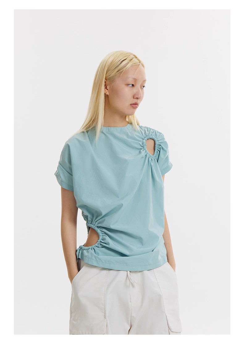 Cut-out Top in Ocean