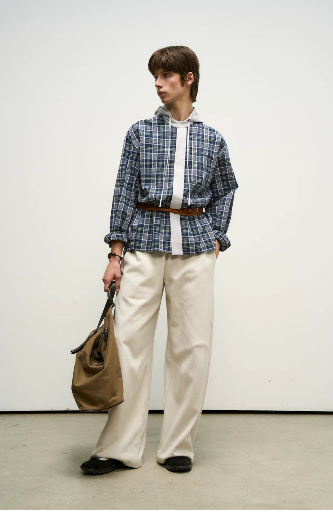 Hybrid Reconstructed Wide-Leg Sweatpants