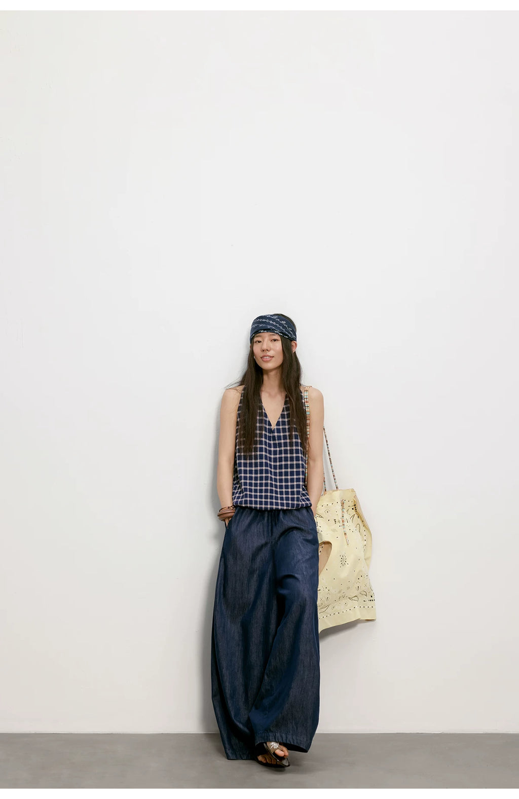 Cloud Barrel Denim Trousers