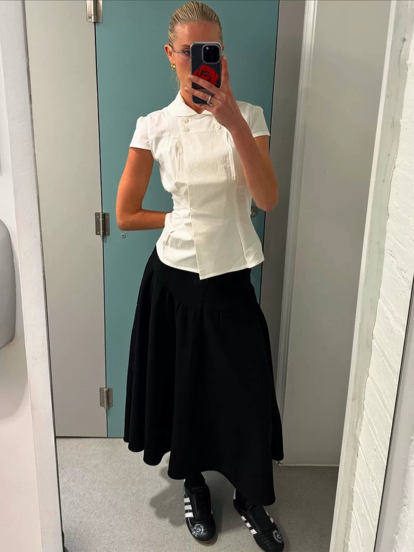 Missy Tailored Cap Sleeve Blouse