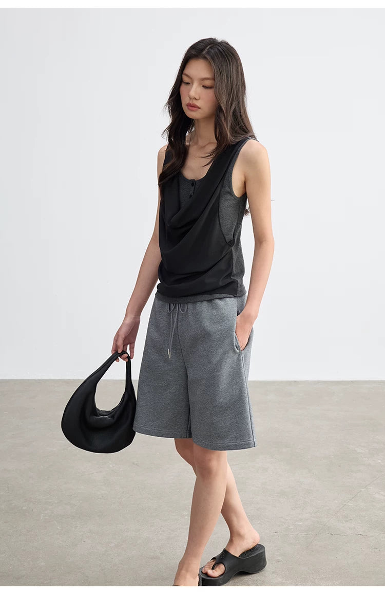 Cascade Drape Layered Tank