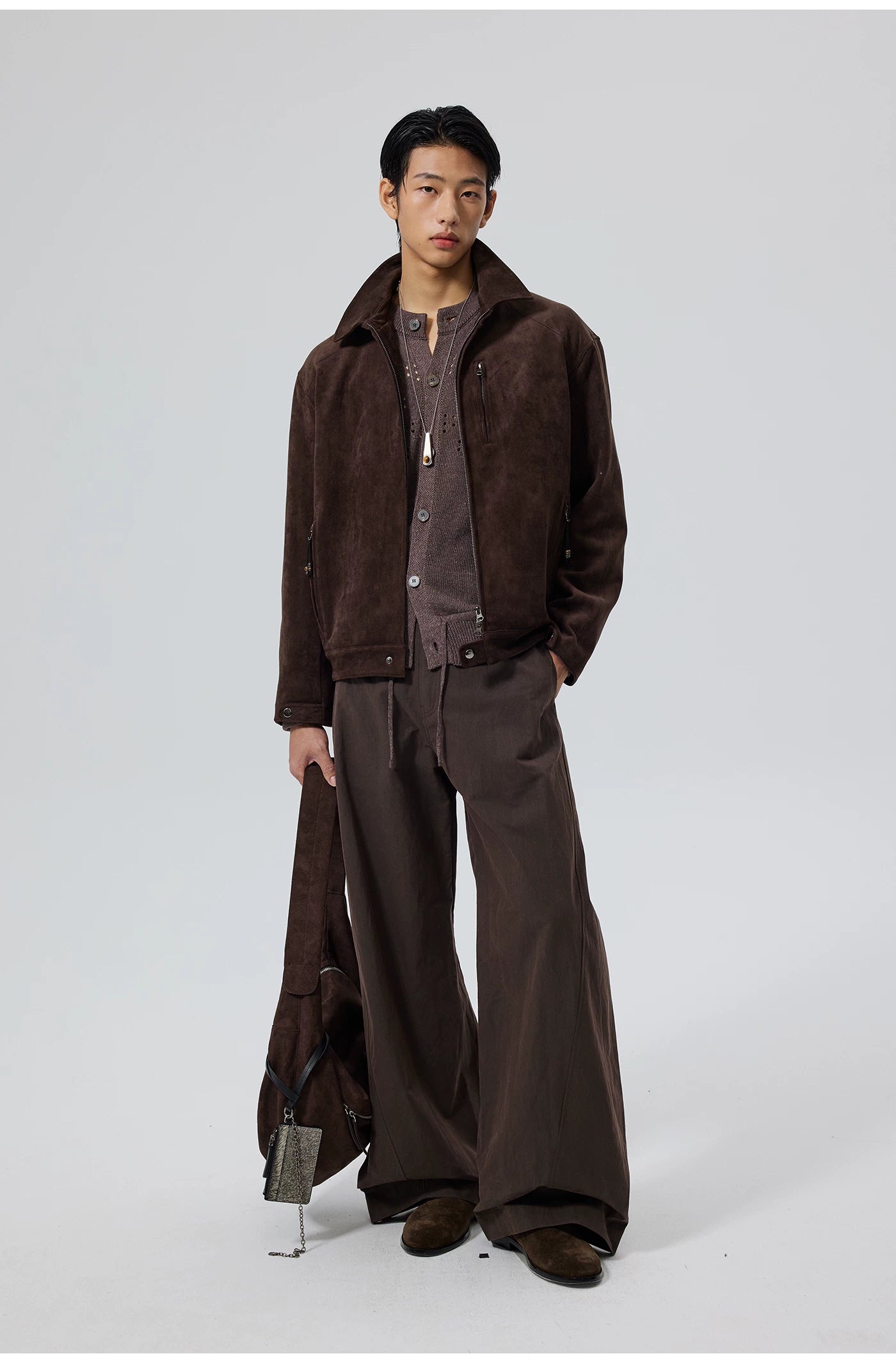 Burnished Point-Collar Jacket