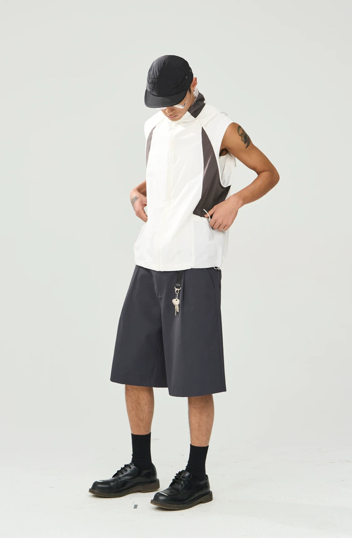 Hollow-Core Tailored Shorts