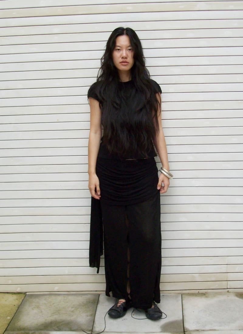 Aperture Wool-Blend Skirt