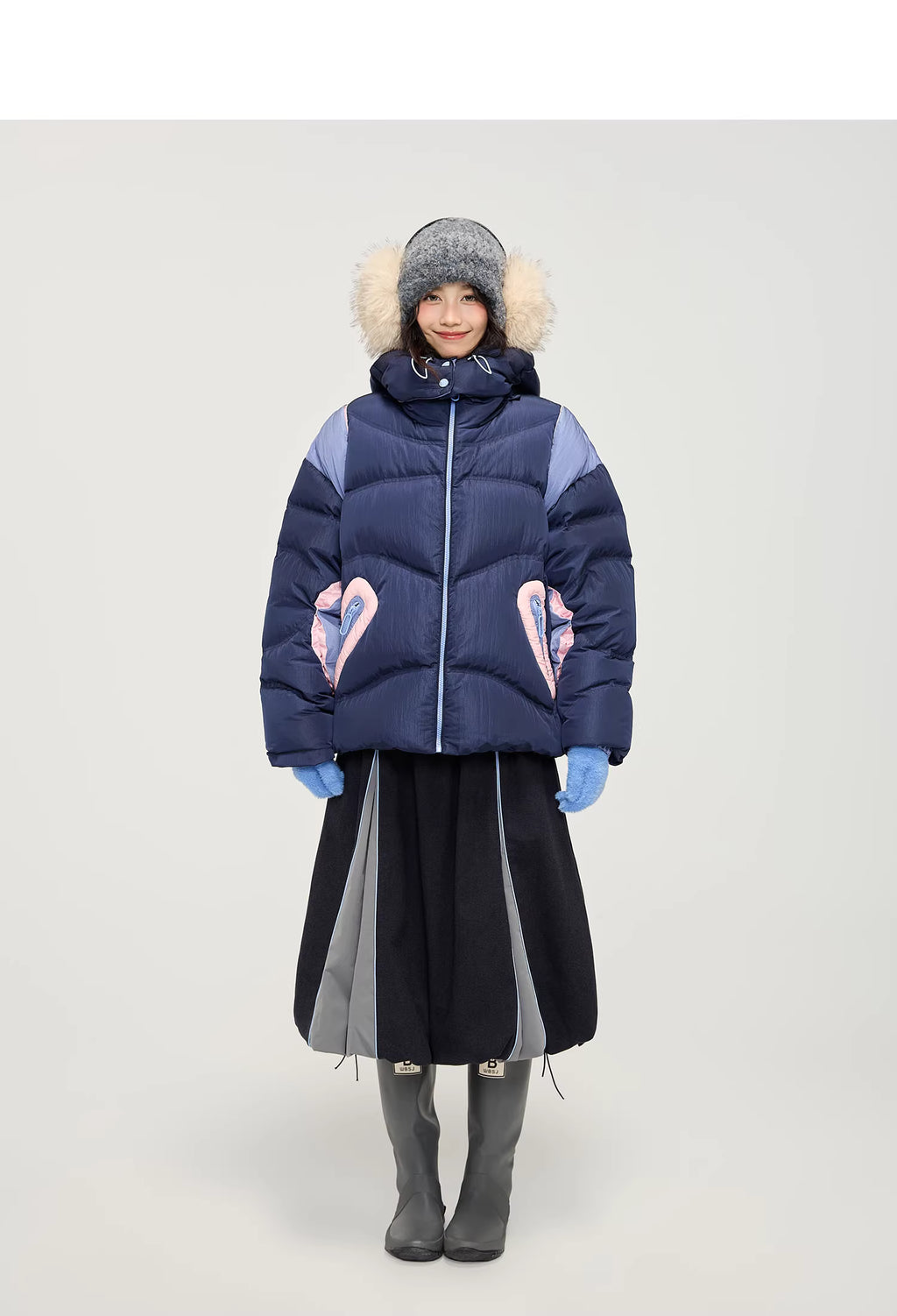 Tulip Bubble Hem Skirt