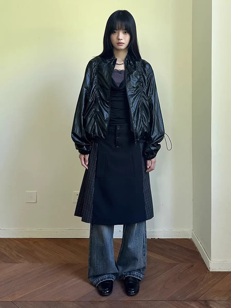 Kinetic Sheen Technical Shell Bomber Jacket