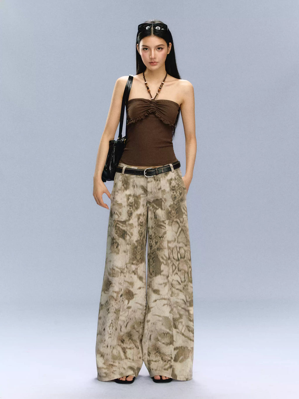 Ruched Halter Tube Top