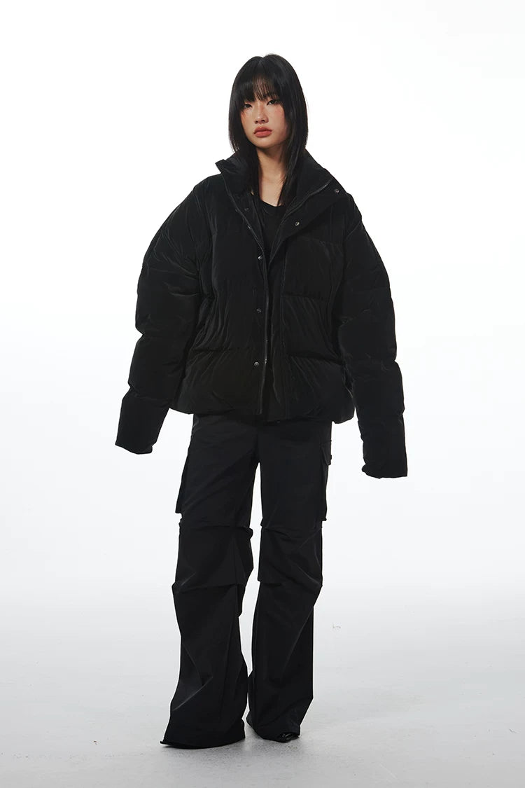 Essential High Collar Puffer Jacket