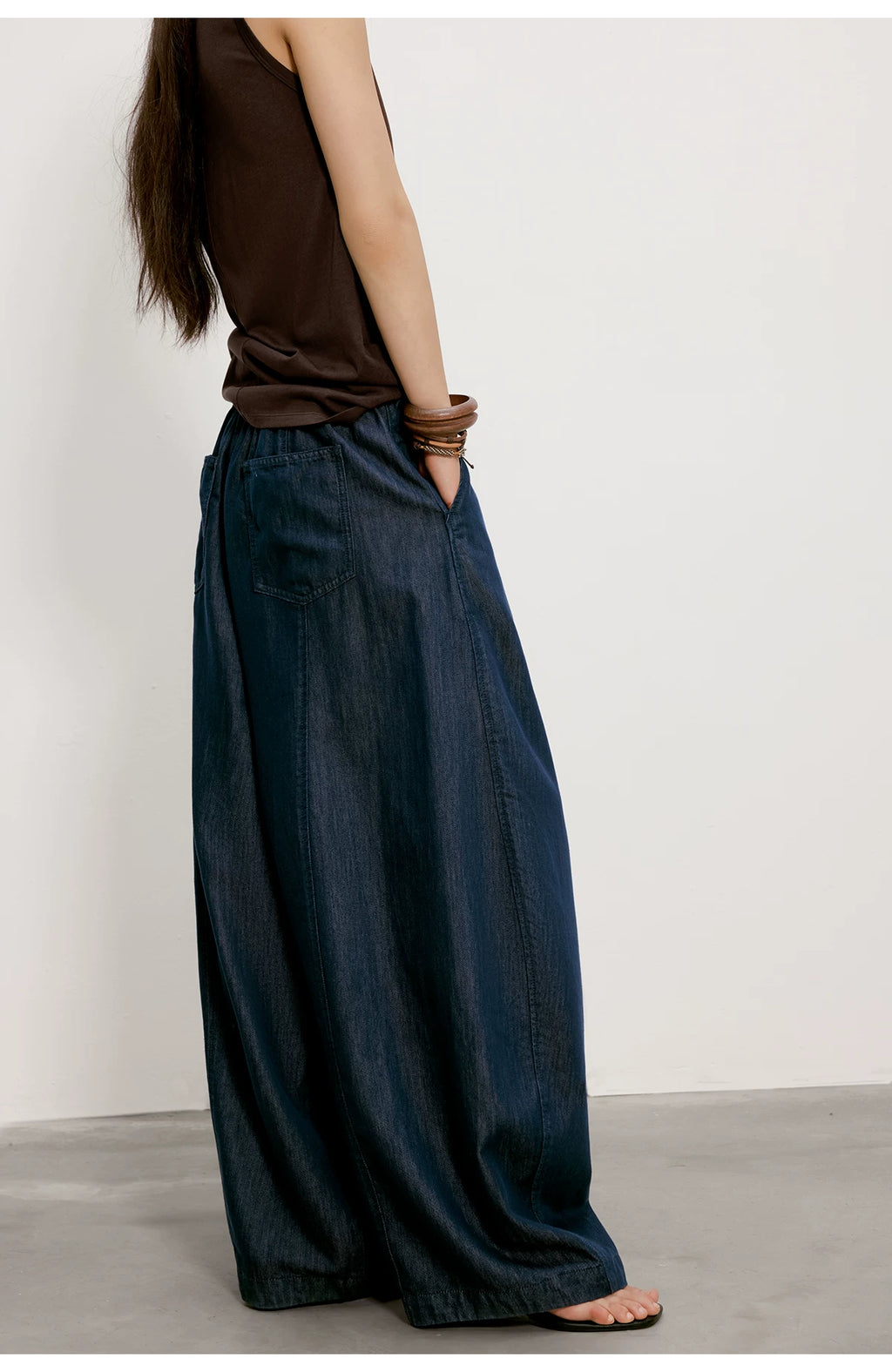 Cloud Barrel Denim Trousers