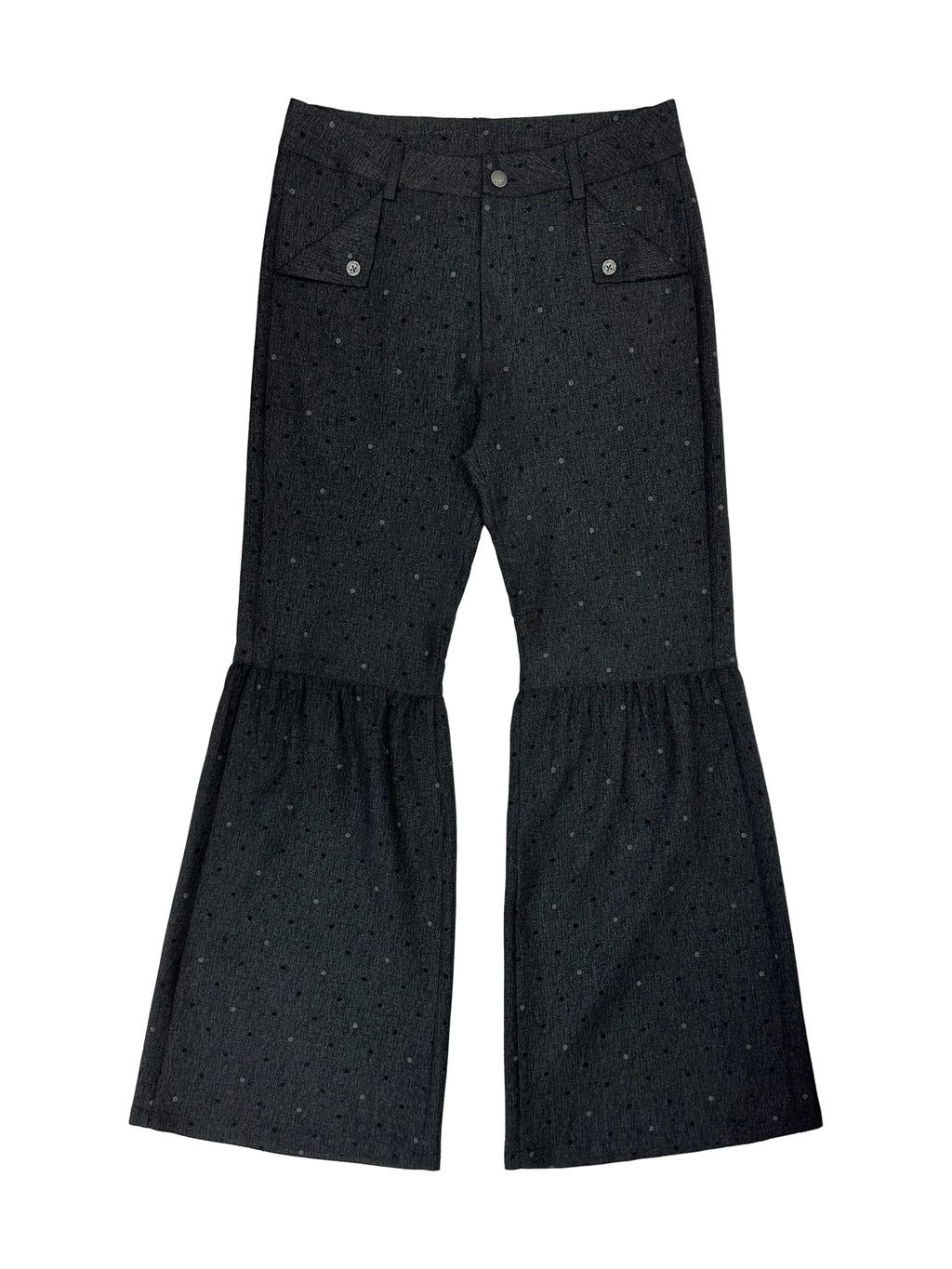 Midnight Fleur Flare Trousers