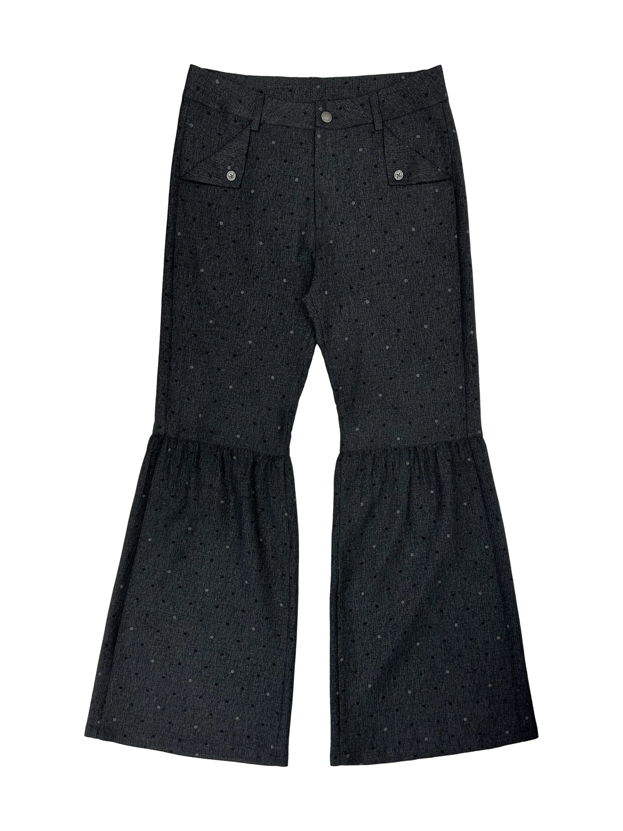 Midnight Fleur Flare Trousers