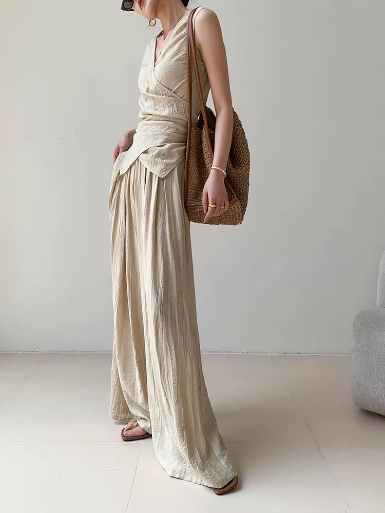 Crinkle-Plissé Wrap Ensemble