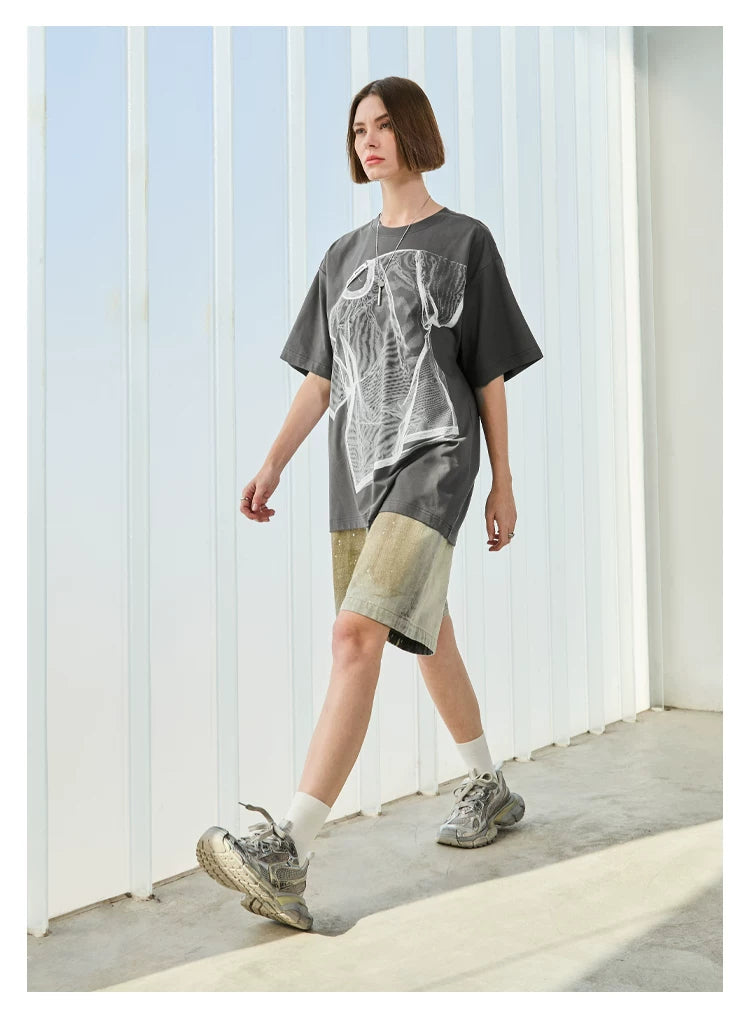 Trompe L’Oeil Print Tee
