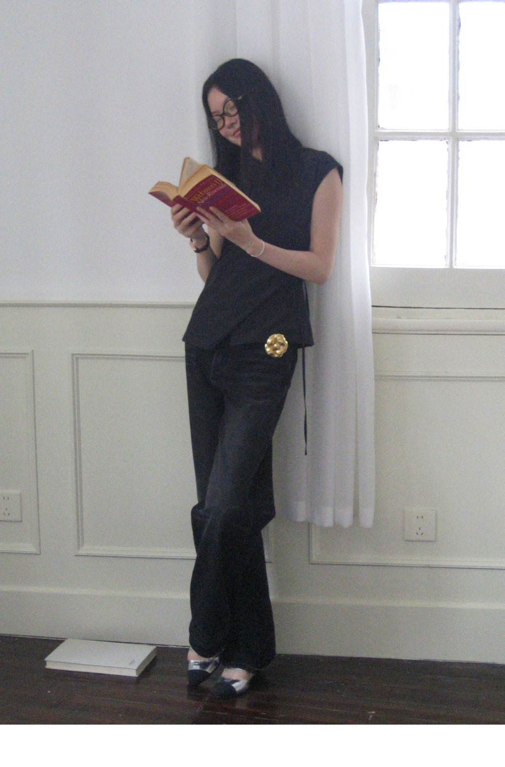 Asymmetric Wrap Sleeveless Top