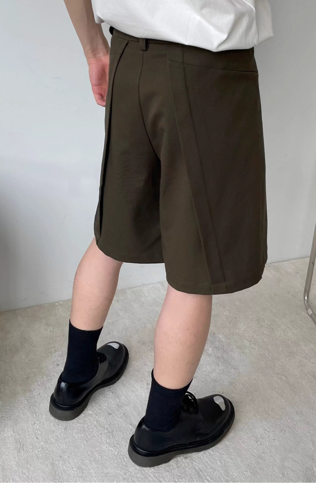 Inverted Box Pleat Shorts