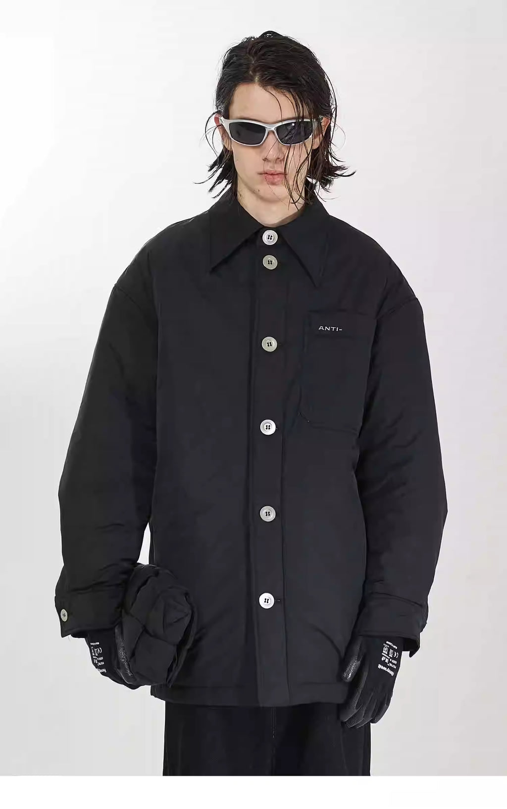 Strobe-Line Staggered Blouson Jacket