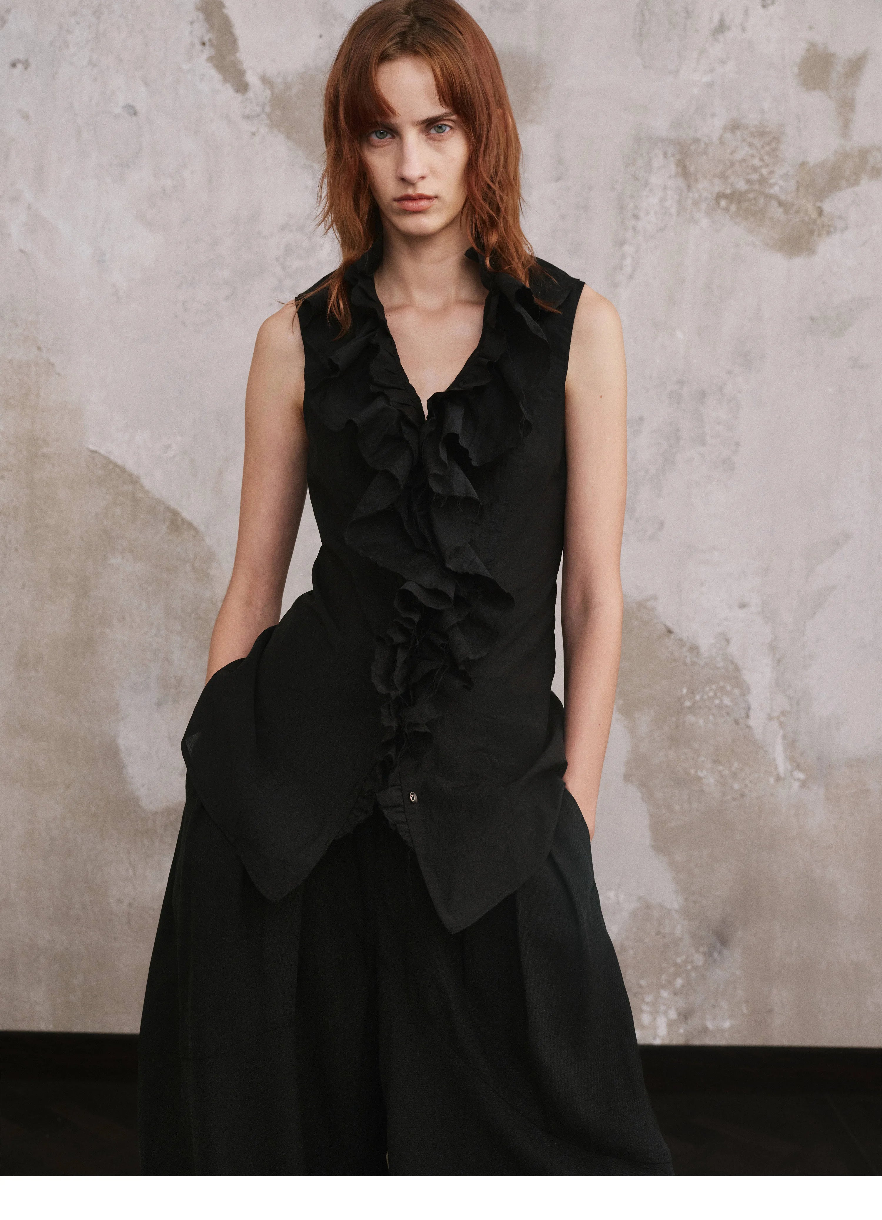 Vestige Ruffle Vest