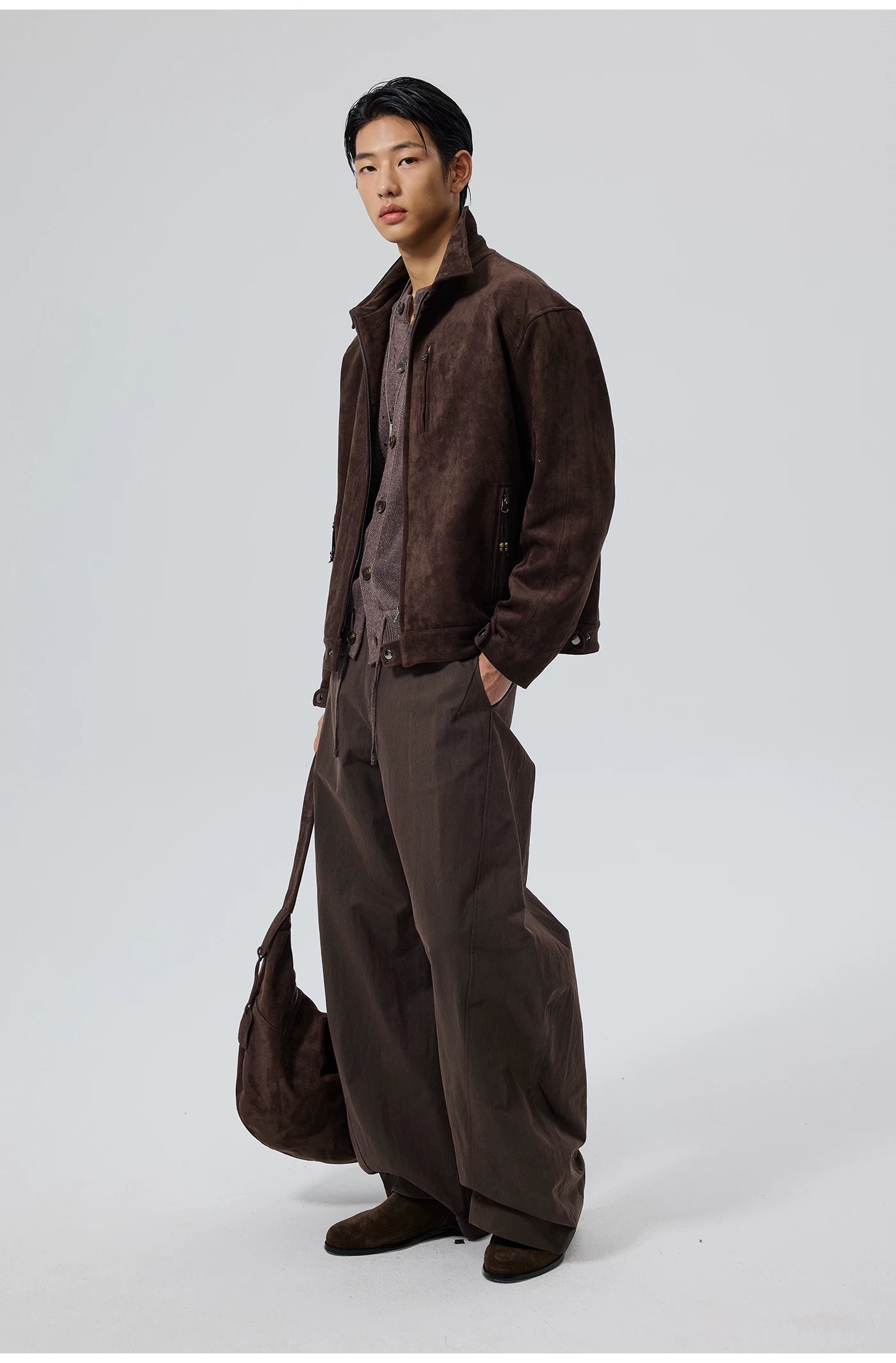Burnished Point-Collar Jacket