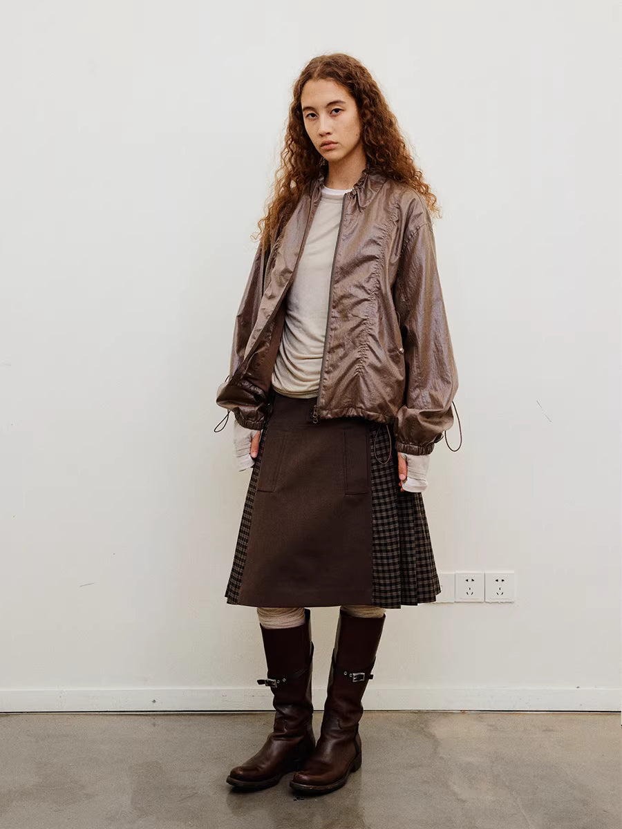 Kinetic Sheen Technical Shell Bomber Jacket