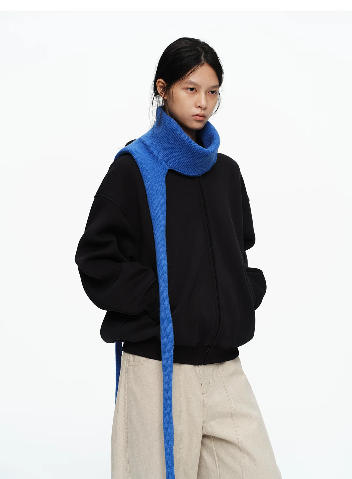 Cobalt Braided Scarf