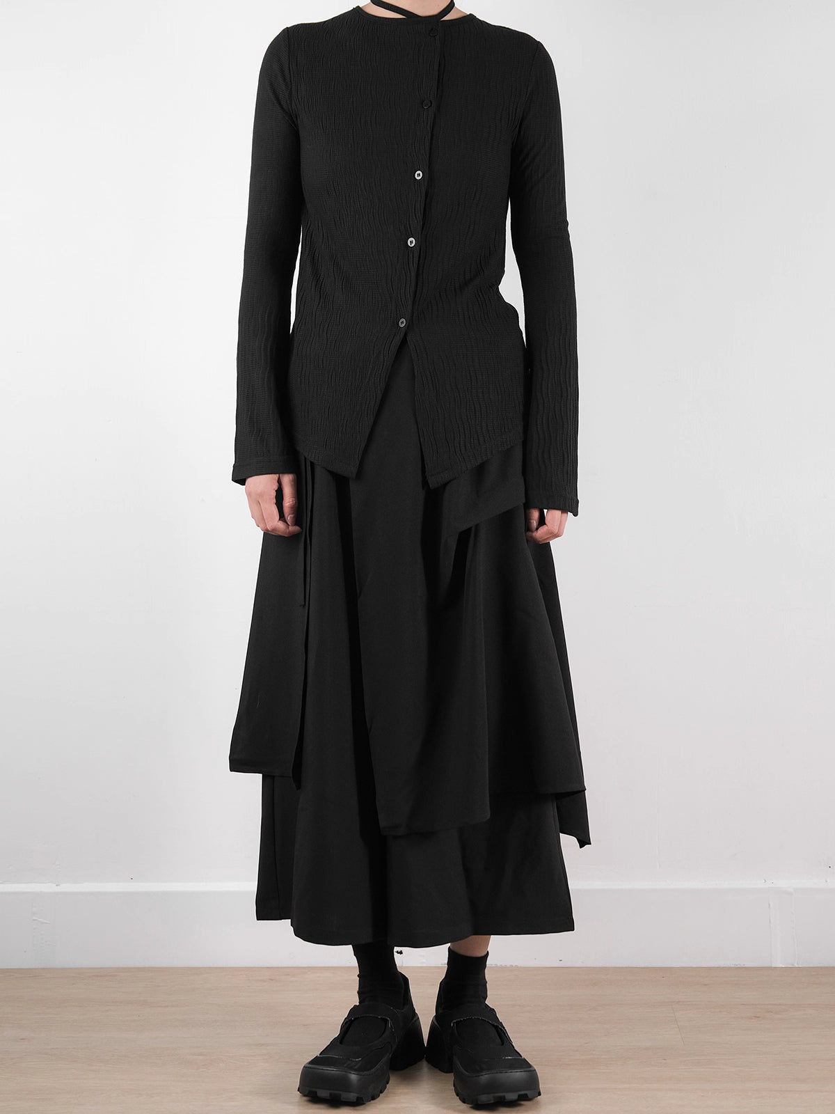 Deconstructed Drape Trouser Skirt