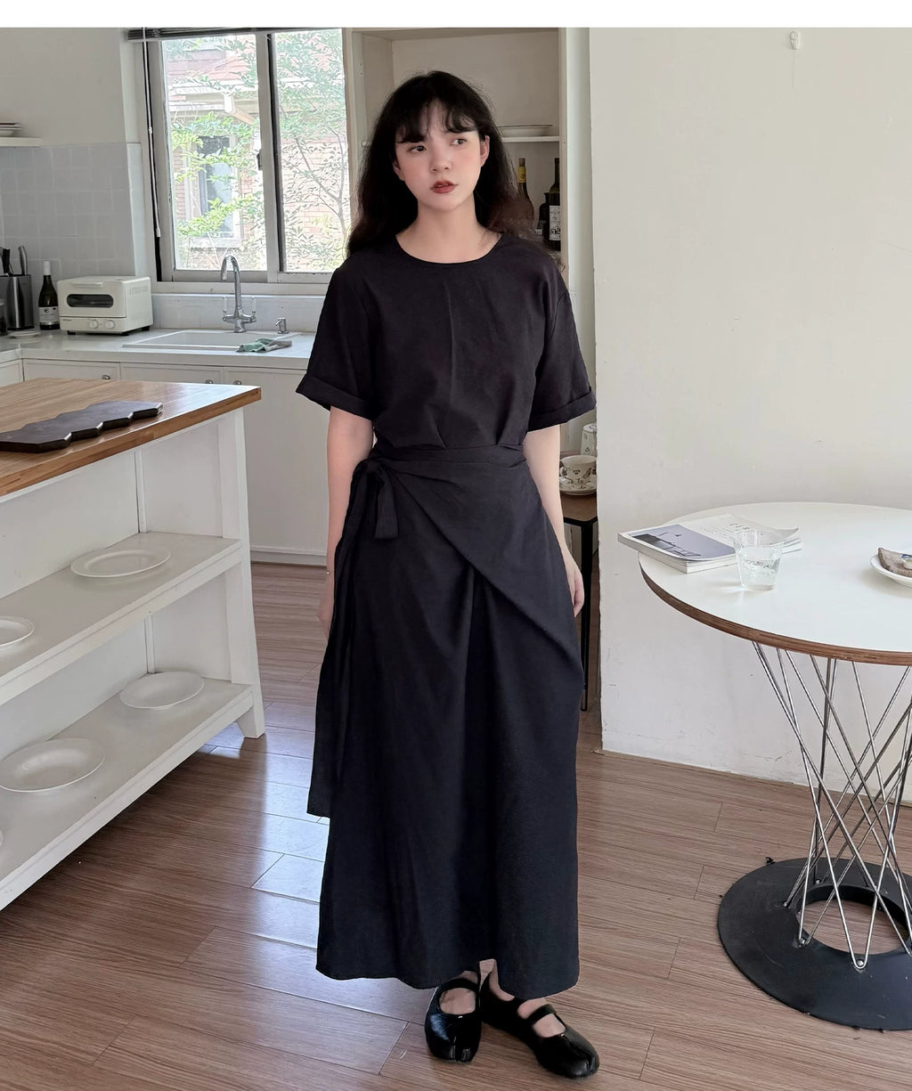 Cocoon Wrap Tie Dress