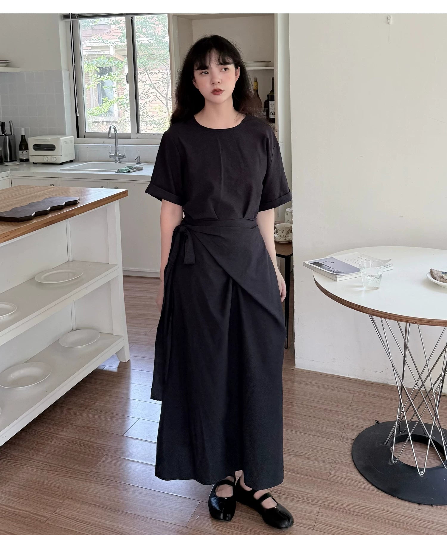 Cocoon Wrap Tie Dress