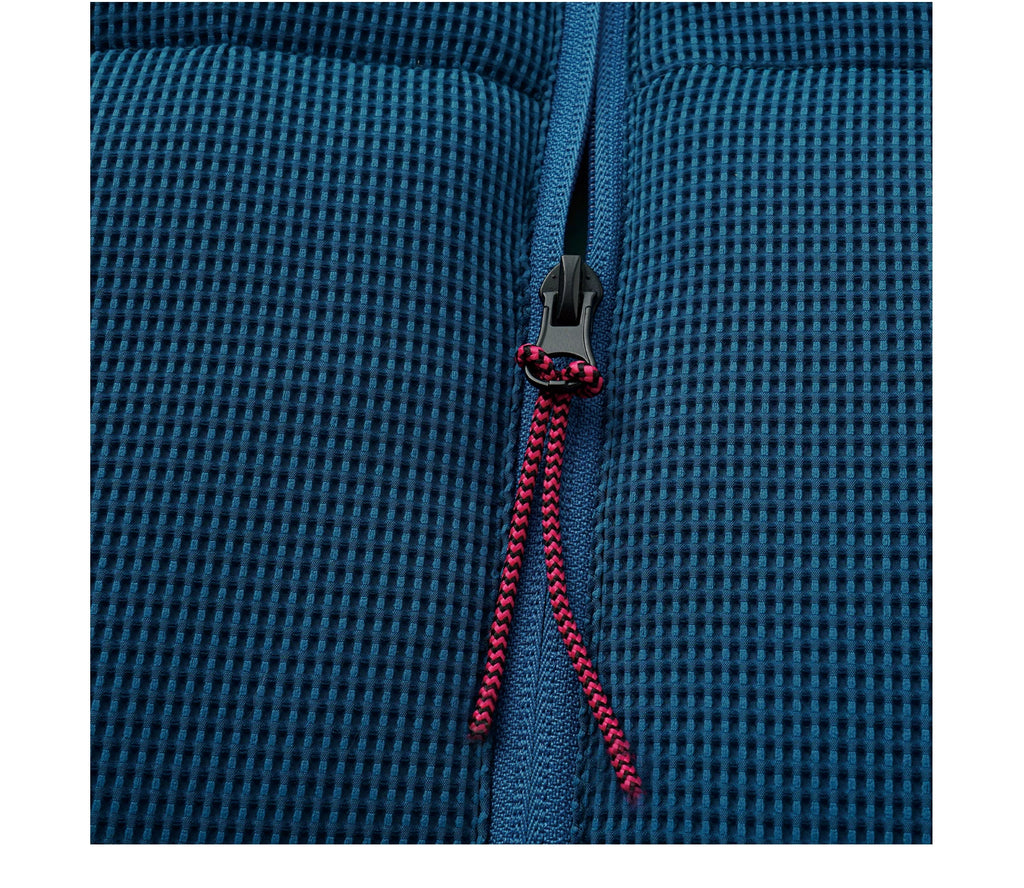 Scatter Stitch Waffle Vest in Prussian Blue