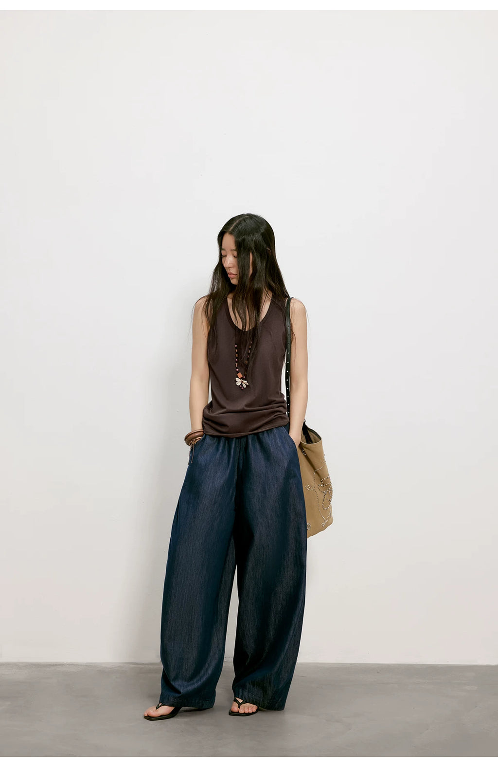 Cloud Barrel Denim Trousers