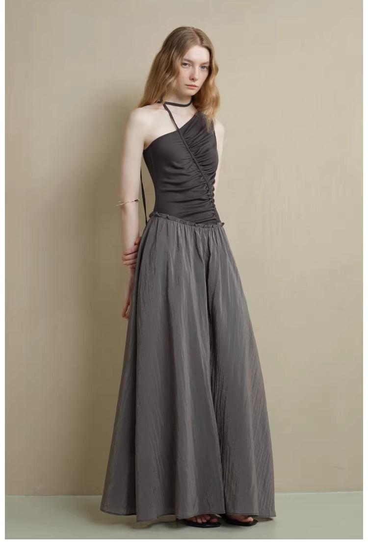 One-Shoulder Ruched Dress