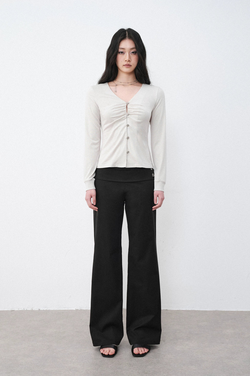 Softline Gathered Long Sleeve