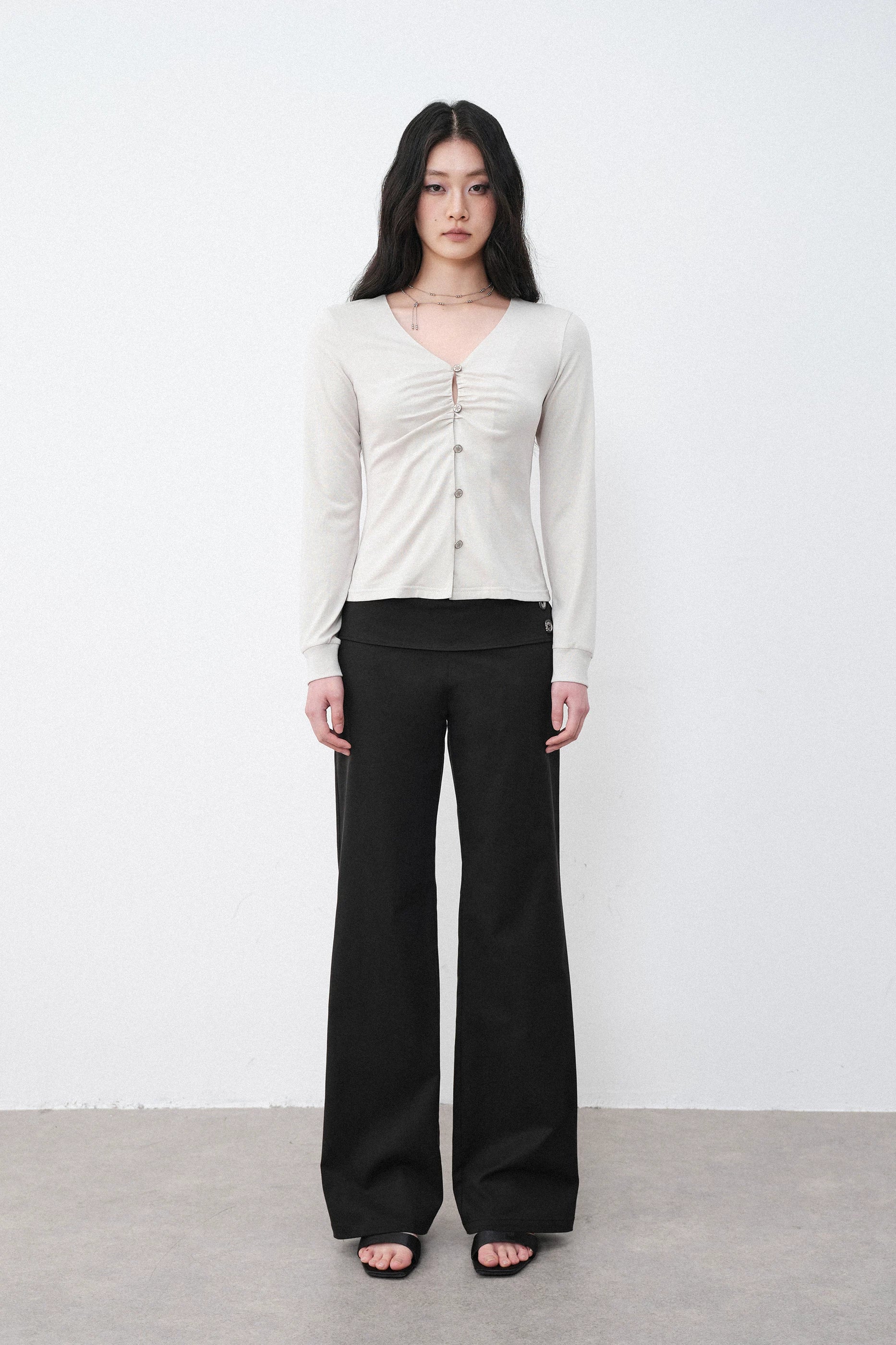Softline Gathered Long Sleeve
