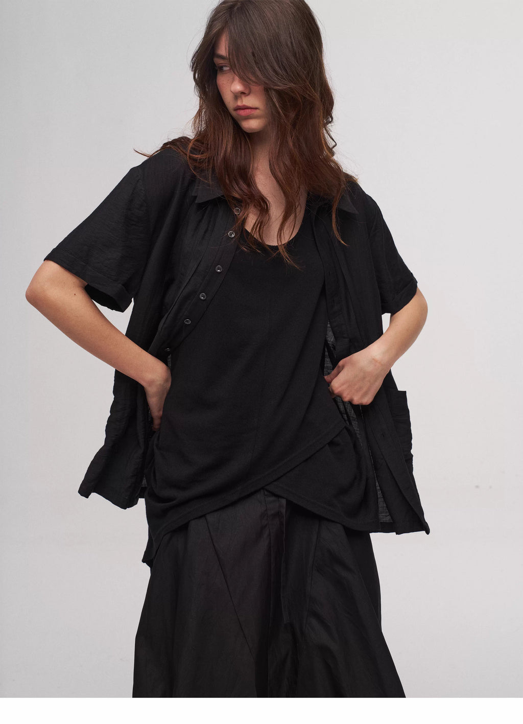 Tulip Skirt in Black Ink