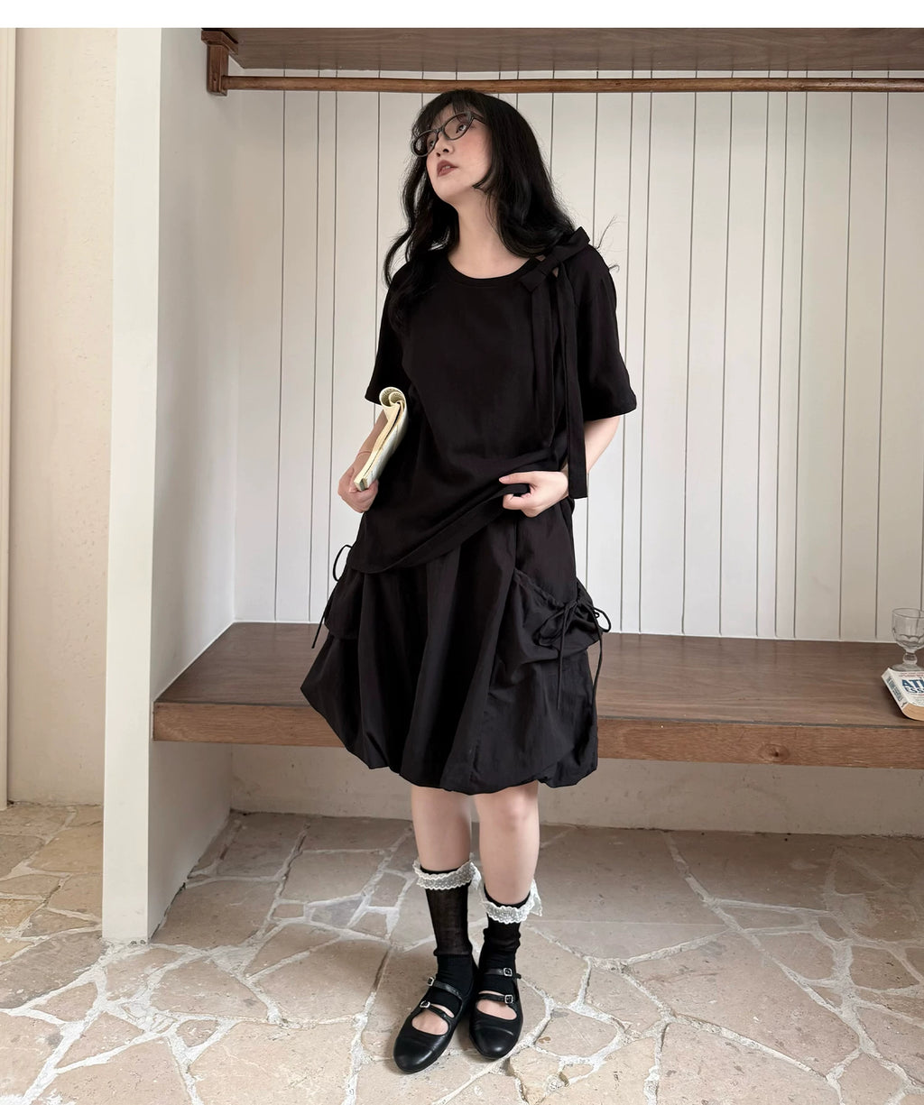 Flower Bud A-Line Skirt