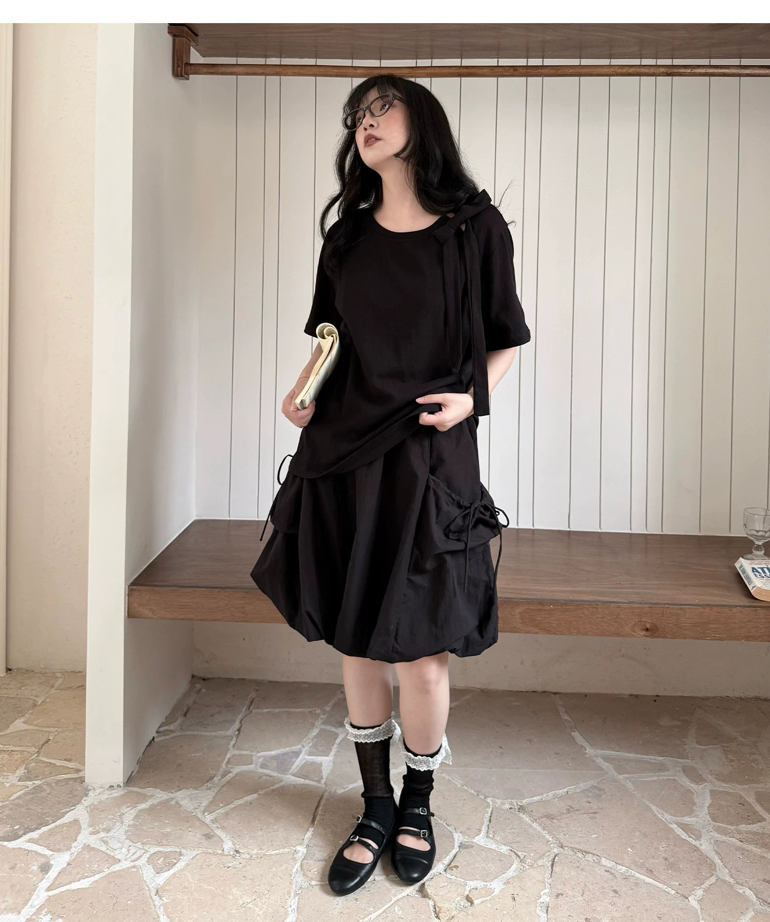 Flower Bud A-Line Skirt