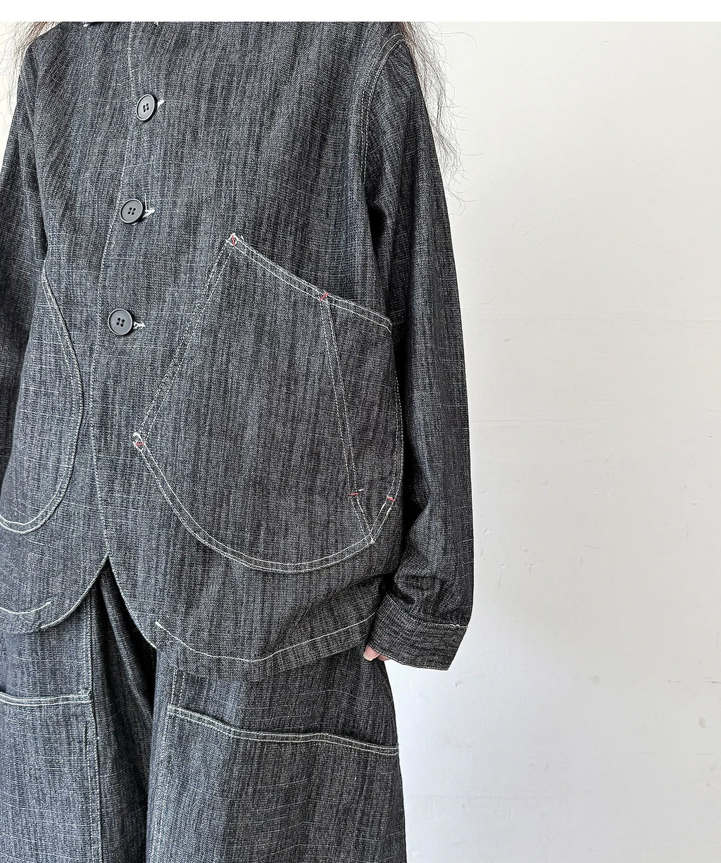 Petal Drift Button-Up Jacket