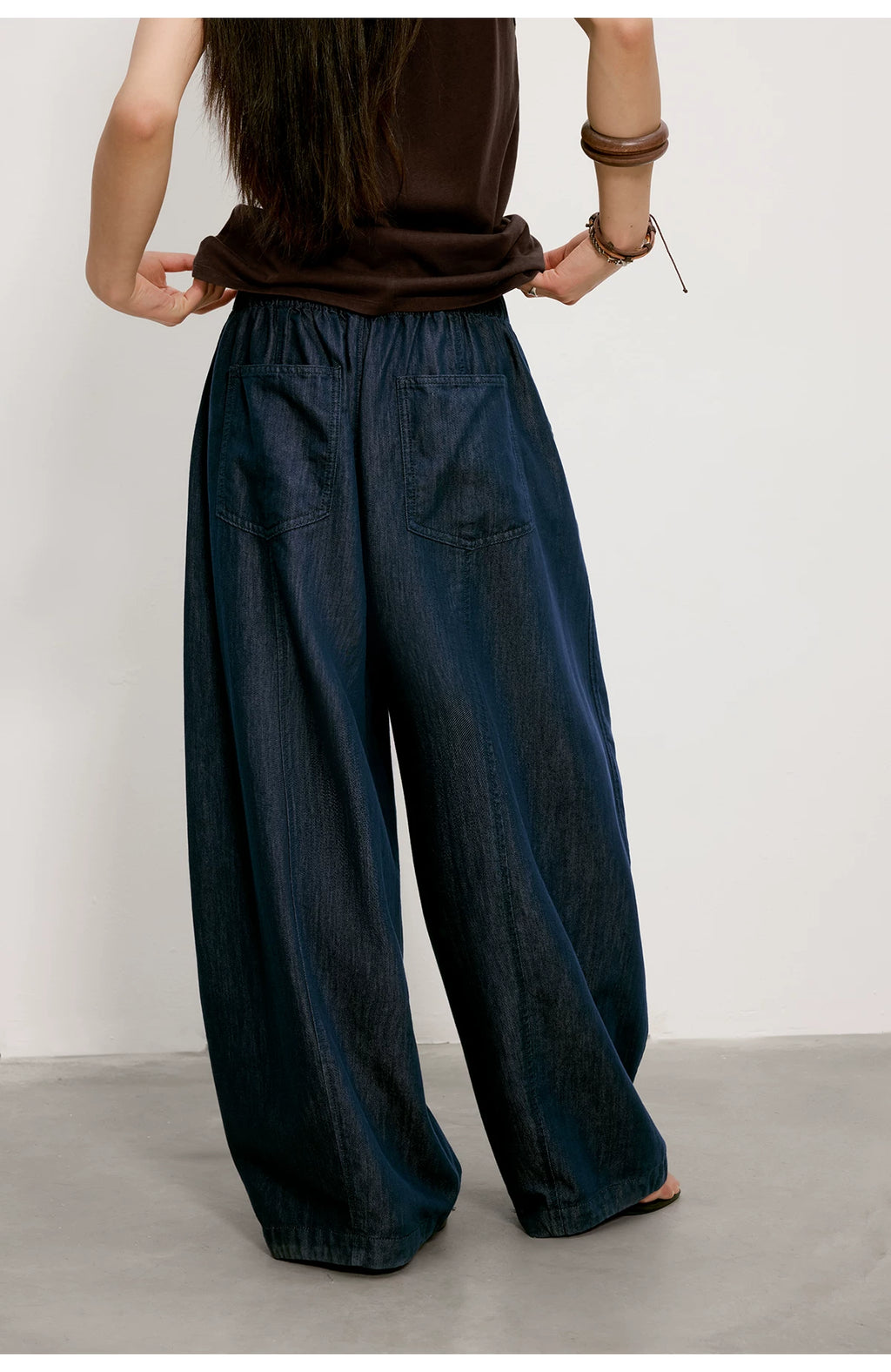 Cloud Barrel Denim Trousers