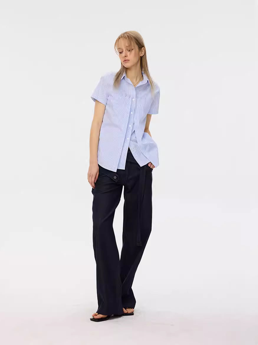Asymmetric Wrap Jeans