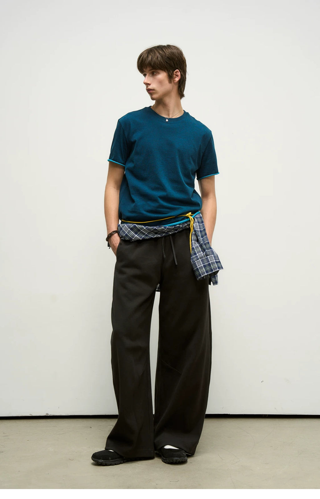 Hybrid Reconstructed Wide-Leg Sweatpants