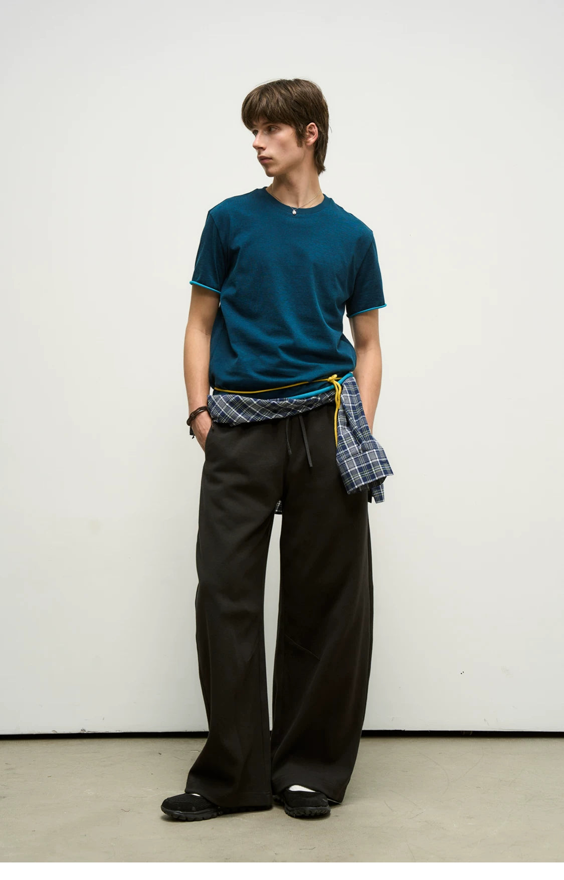 Hybrid Reconstructed Wide-Leg Sweatpants