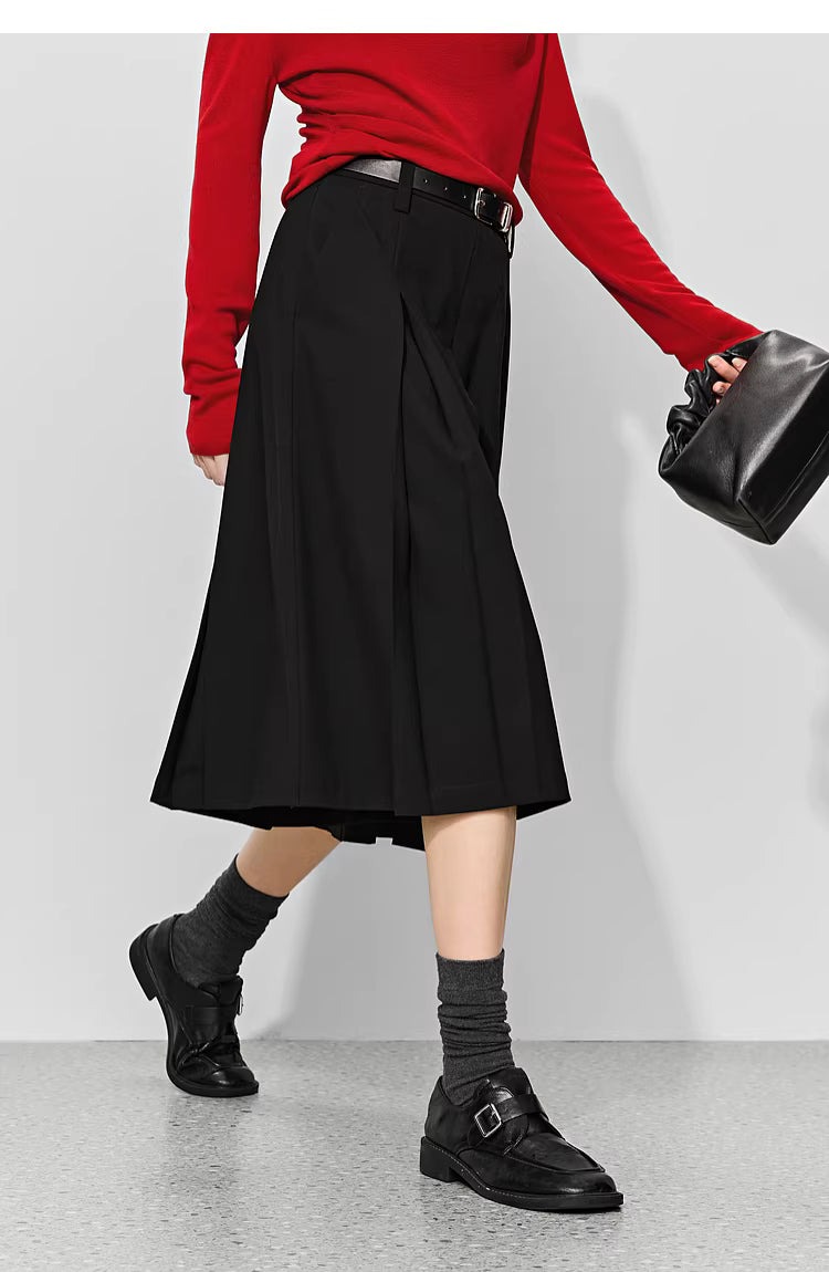 A-Line Pleated Culottes