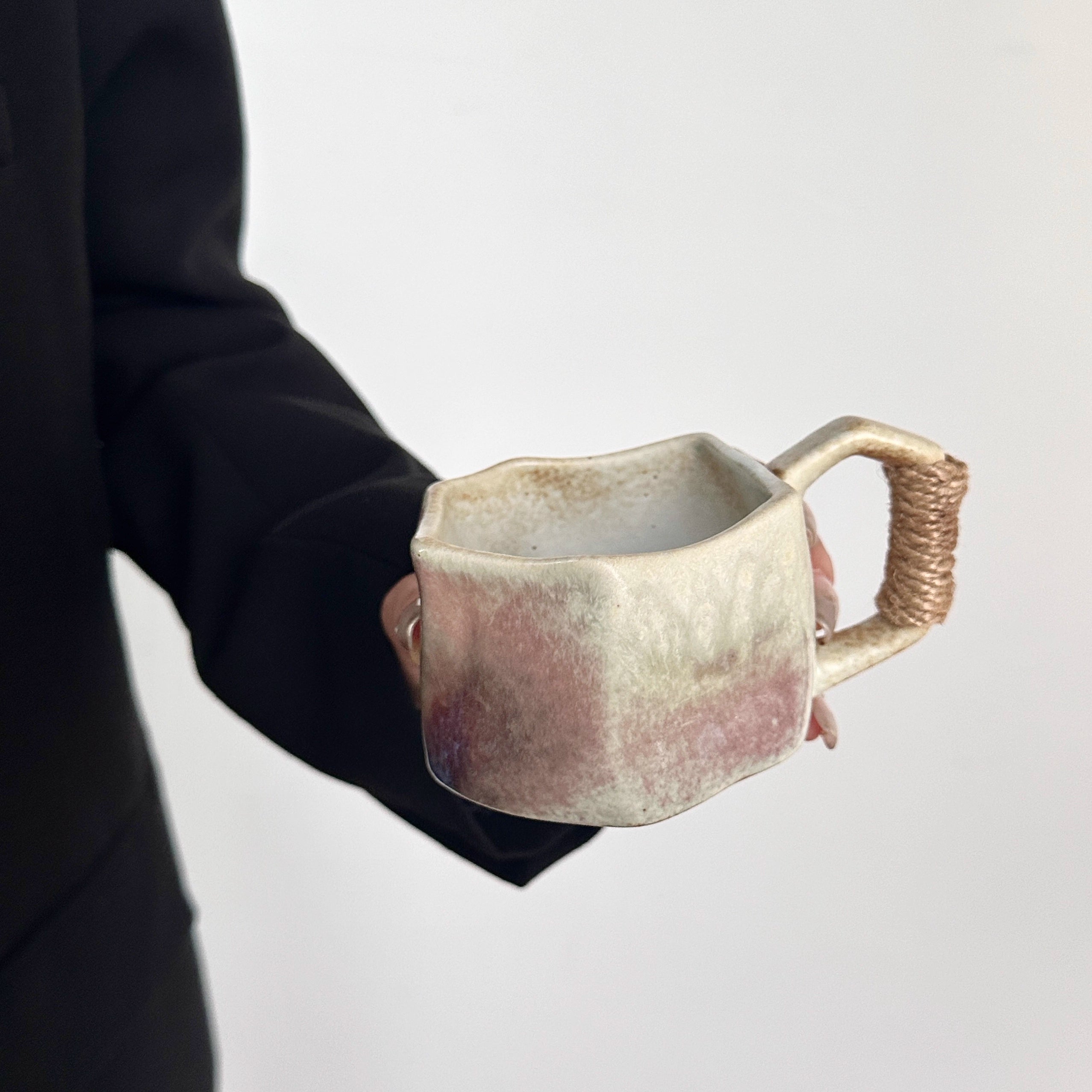 Sculptural Glazed Mug