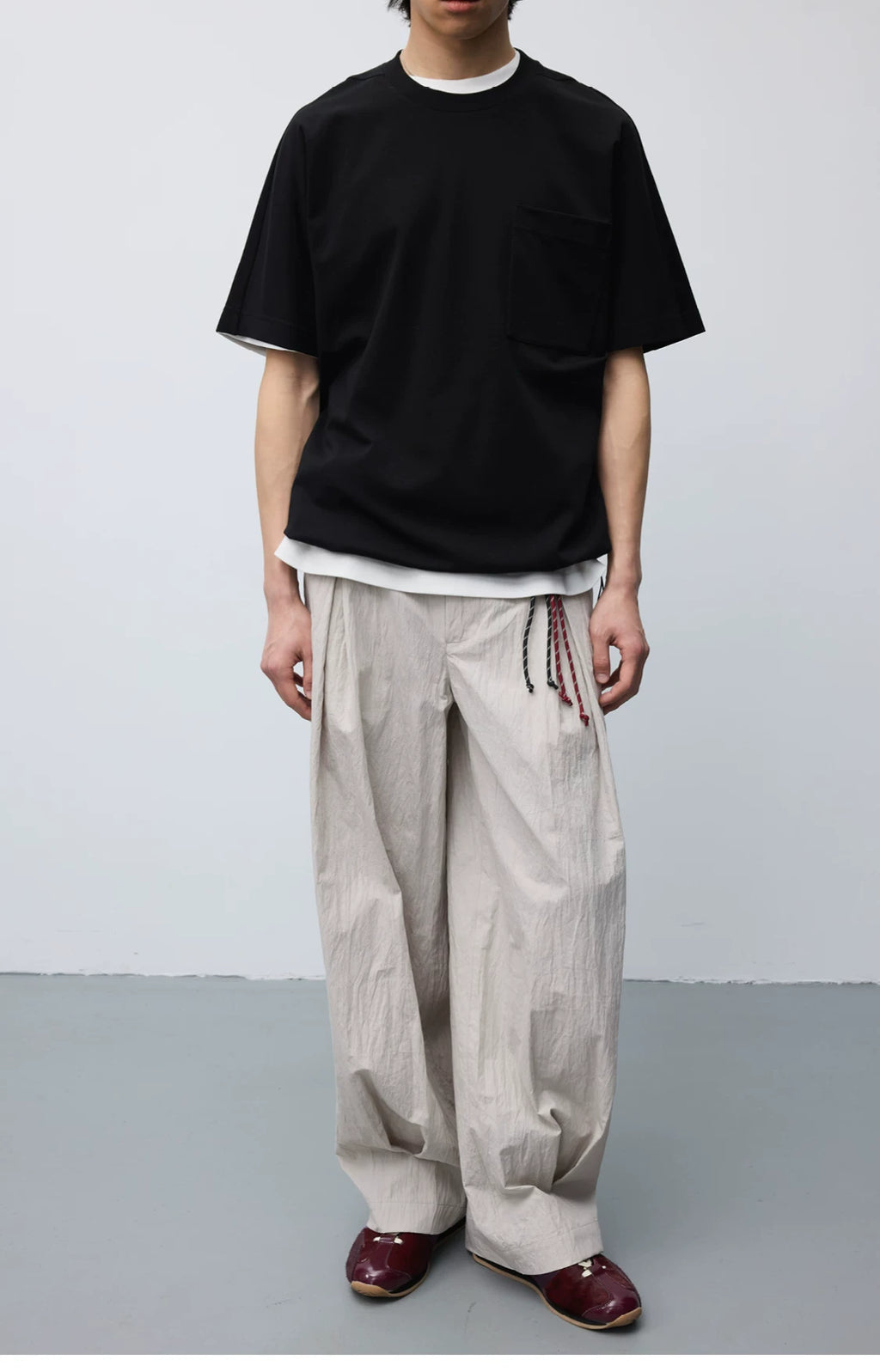 Triacetate Blend Pocket T-Shirt