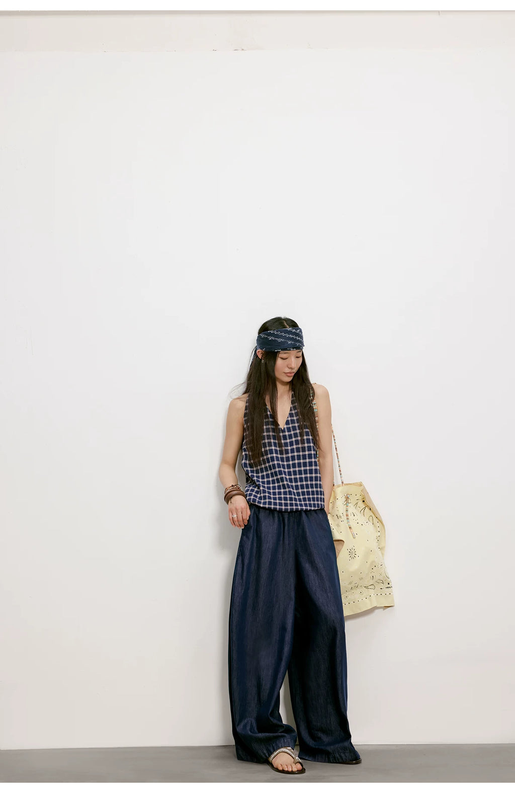 Cloud Barrel Denim Trousers